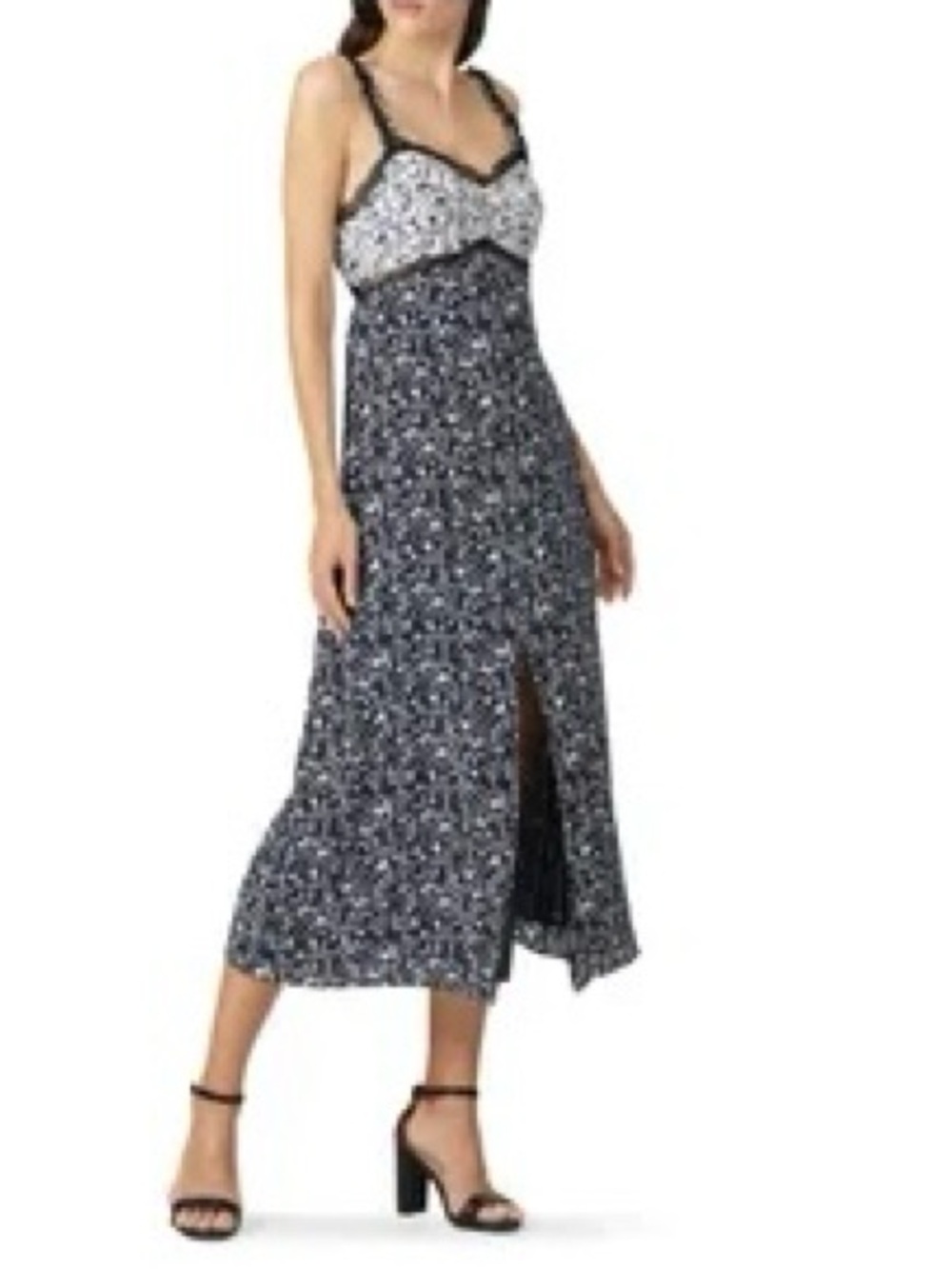 TANYA TAYLOR Sarita Silk Midi Dress